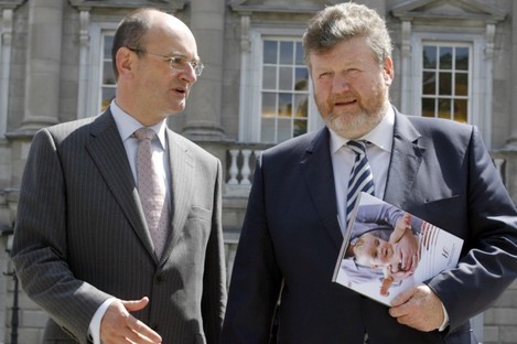 File photo of Dr Frank Dolphin with Dr James Reilly