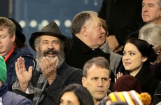 Mel Gibson was spotted watching Ireland beat Australia at the Aviva yesterday