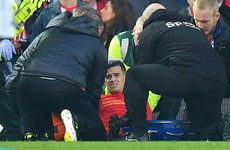 Blow for Liverpool as ankle injury rules Coutinho out for six weeks