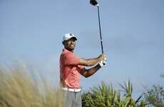 Returning Tiger soars with two eagles in pro-am
