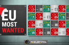 Europol has released a grisly Advent calendar of their most wanted criminals