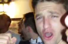 Beauden Barrett led the All Blacks in a powerful rendition of Ireland's Call in a German bar