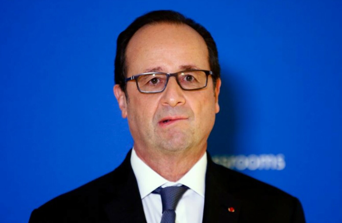 French President Francois Hollande won't seek re-election