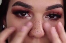 A video of a girl applying 'fake freckles' to her face is going insanely viral on Facebook