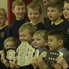 Kids at a Cork school received a visit from John Kavanagh and the UFC lightweight belt
