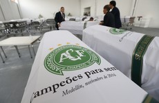 Bodies of victims of plane crash which wiped out football team flown back to Brazil