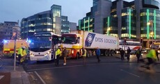 Gridlock on Dublin's northside after coach and truck crash at IFSC