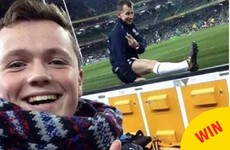 This Irish rugby fan's cheeky selfie with referee Nigel Owens ended in a sound gesture