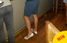 An Irishman in Perth improvised when he wasn't allowed into a pub because of his flip flops