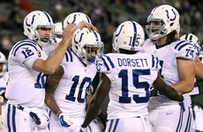 Colts blow out the Jets to take first place in the AFC South