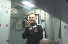 Two hardcore Dundalk fans got a nice surprise on the team's flight to Israel