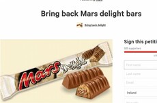 There’s a petition to bring the Mars Delight back to Ireland