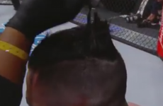 MMA Fighter bizarrely gets a haircut between rounds at UFC Albany