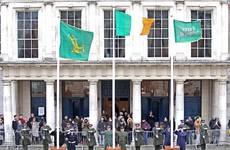 A massive chunk of the 1916 Jacob's Tricolour has been handed back to Ireland