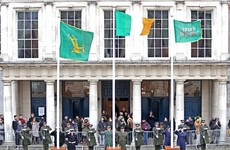 A massive chunk of the 1916 Jacob's Tricolour has been handed back to Ireland