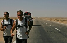''I'm running a marathon tomorrow,' I said to him as I dusted off my nose'