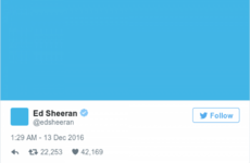 Ed Sheeran just posted his first tweet in a year and the internet is going mad