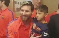 Six-year-old Afghan boy who wore plastic bag as Messi jersey meets his hero