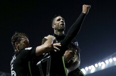 Shane Duffy finds the target on a good night for Irish defenders in the Championship