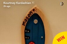 Kourtney Kardashian gave a shout out to that brilliant Irish fairy door company on Snapchat