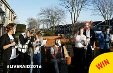 These lads from Tallaght did 12 pubs dressed as Band Aid last night