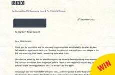 A little girl has offered to shout 'BONG' for the BBC while Big Ben is being repaired