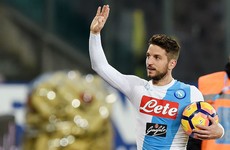 Mertens breaks 42 year-old Serie A record and scores this sublime chip over Joe Hart