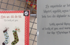Tesco have apologised for messing up a translation in their Irish Christmas card