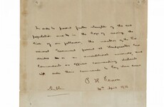 Government delays the sale of Pearse's last surrender letter