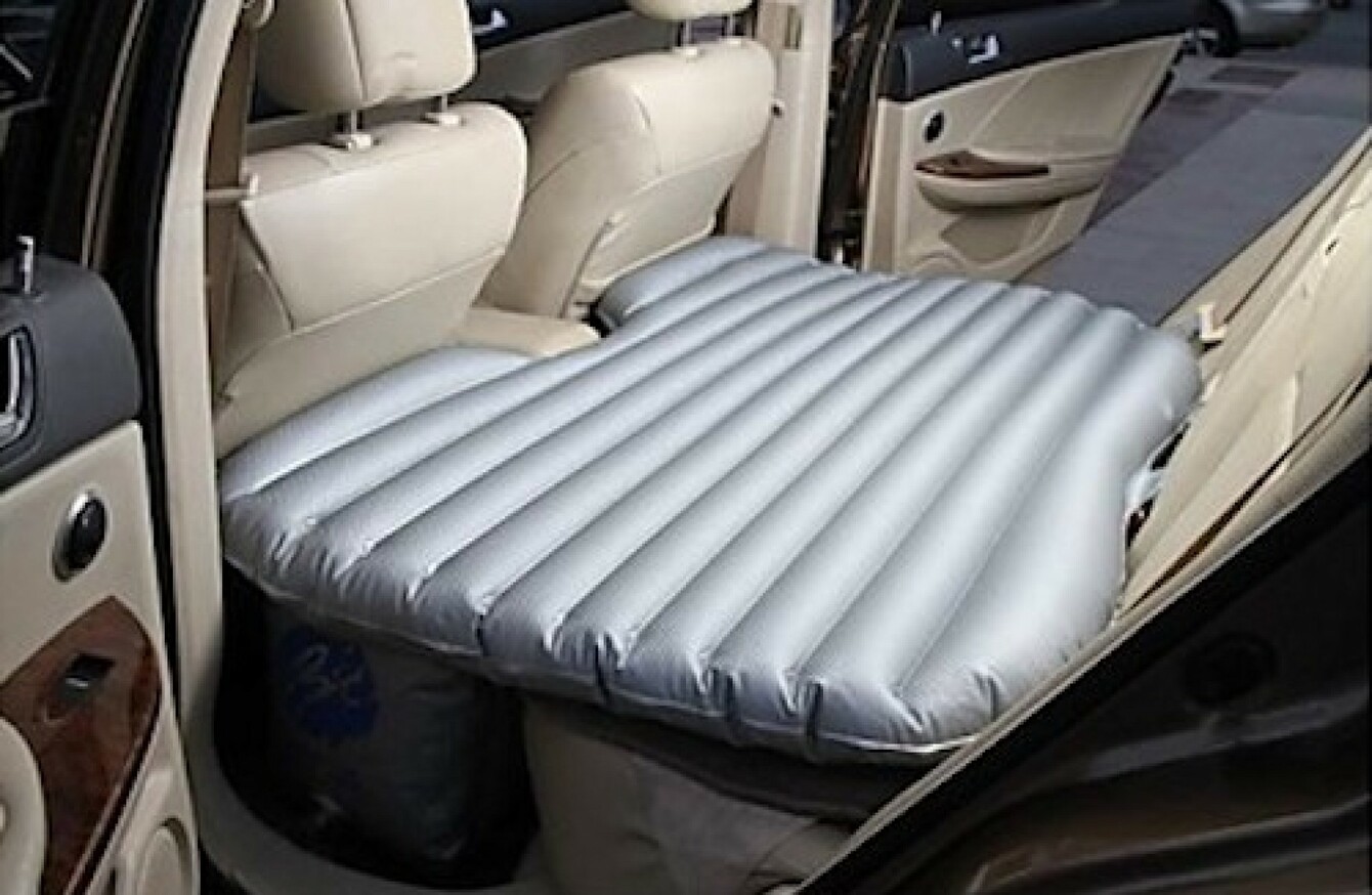 This car air mattress is ideal if you have too many visitors over Christmas