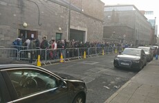 "We'd starve without them" - Over 2,000 people lined up to get Christmas food parcels this morning