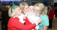 Welcome home: Families reunite for Christmas at Dublin Airport