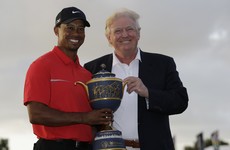 Tiger Woods is playing golf with Donald Trump today - reports