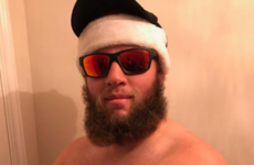 Andrew 'Beef' Johnston shows Tiger there's more than one Mac Daddy Santa in town