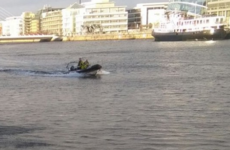 A man was rescued from the River Liffey in Dublin this morning