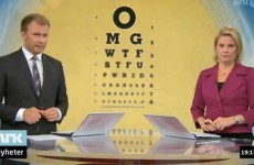 Watch: Norwegian news show's eye-test graphic blooper