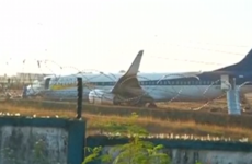 Fifteen injured as plane skids off runway and spins 360 degrees