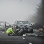 Woman killed and several injured in 20 car pile-up in the UK