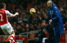 Arsene Wenger and Mathieu Debuchy are barely on speaking terms