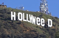 A prankster made some slight changes to the Hollywood sign overnight