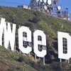 A prankster made some slight changes to the Hollywood sign overnight