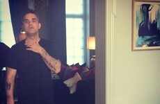 Robbie Williams had the best reaction to becoming the first meme of new year