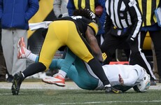 Miami quarterback misses just one play after taking a massive hit to the head