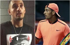 Controversial tennis star Kyrgios wore an interesting t-shirt to a press conference last night