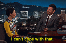 Ruth Negga told Jimmy Kimmel that she 'can't cope' with Donald Trump last night
