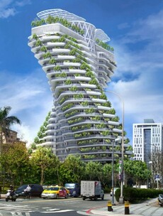 Take a look inside Taiwan's environmentally-friendly twisting tower