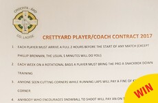Laois GAA club take the piss out of those strict player-coach contracts