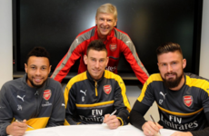 Triple boost for Arsenal as Giroud, Koscielny and Coquelin sign new contracts