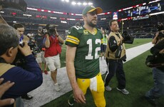Aaron Rodgers made up the Packers' game-breaking play right there in the huddle