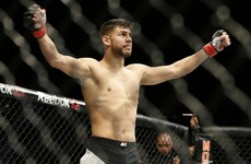 A fresh featherweight contender emerged last night at the expense of a UFC legend